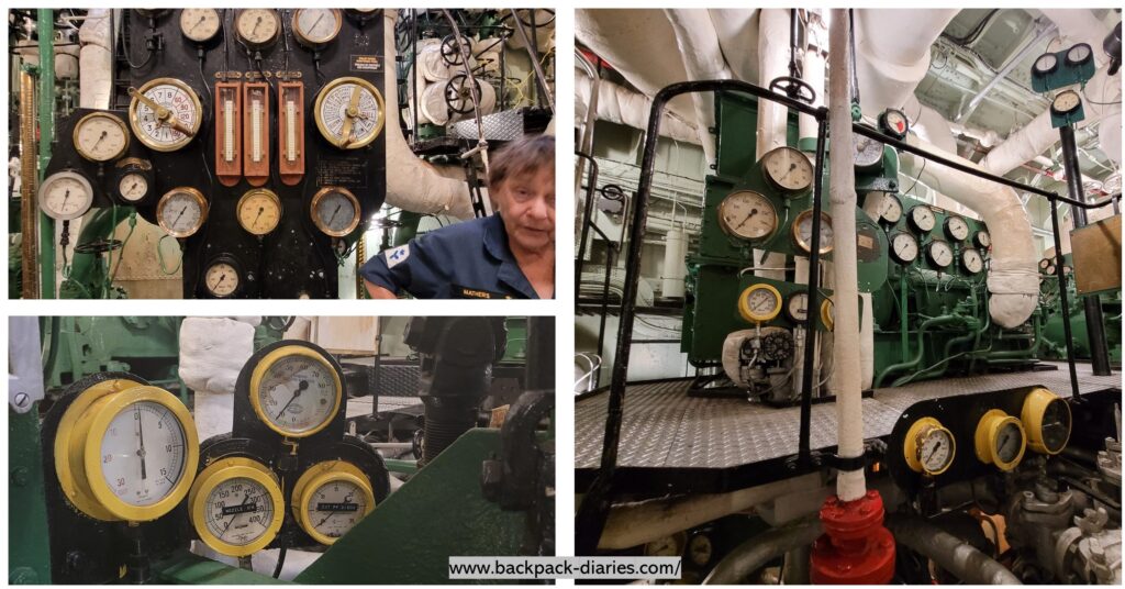 Engine Room in HMCS Haida